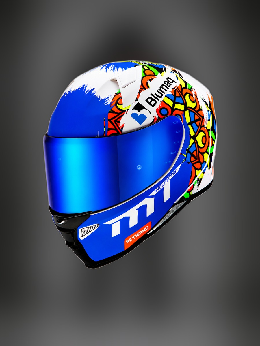 Casco de Diego Alonso, vista 3/4 frontal