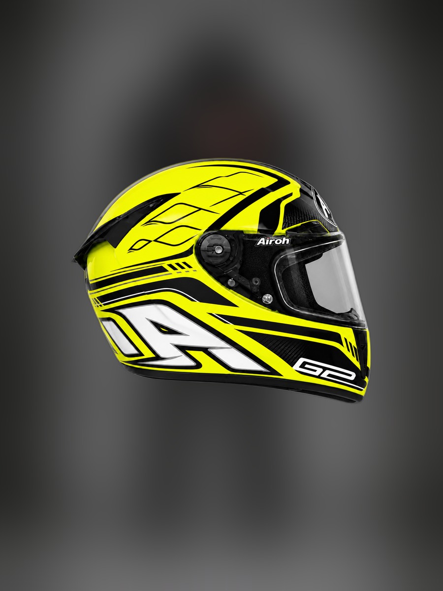 Casco de Ignacio Cavicchioli, vista lateral derecha
